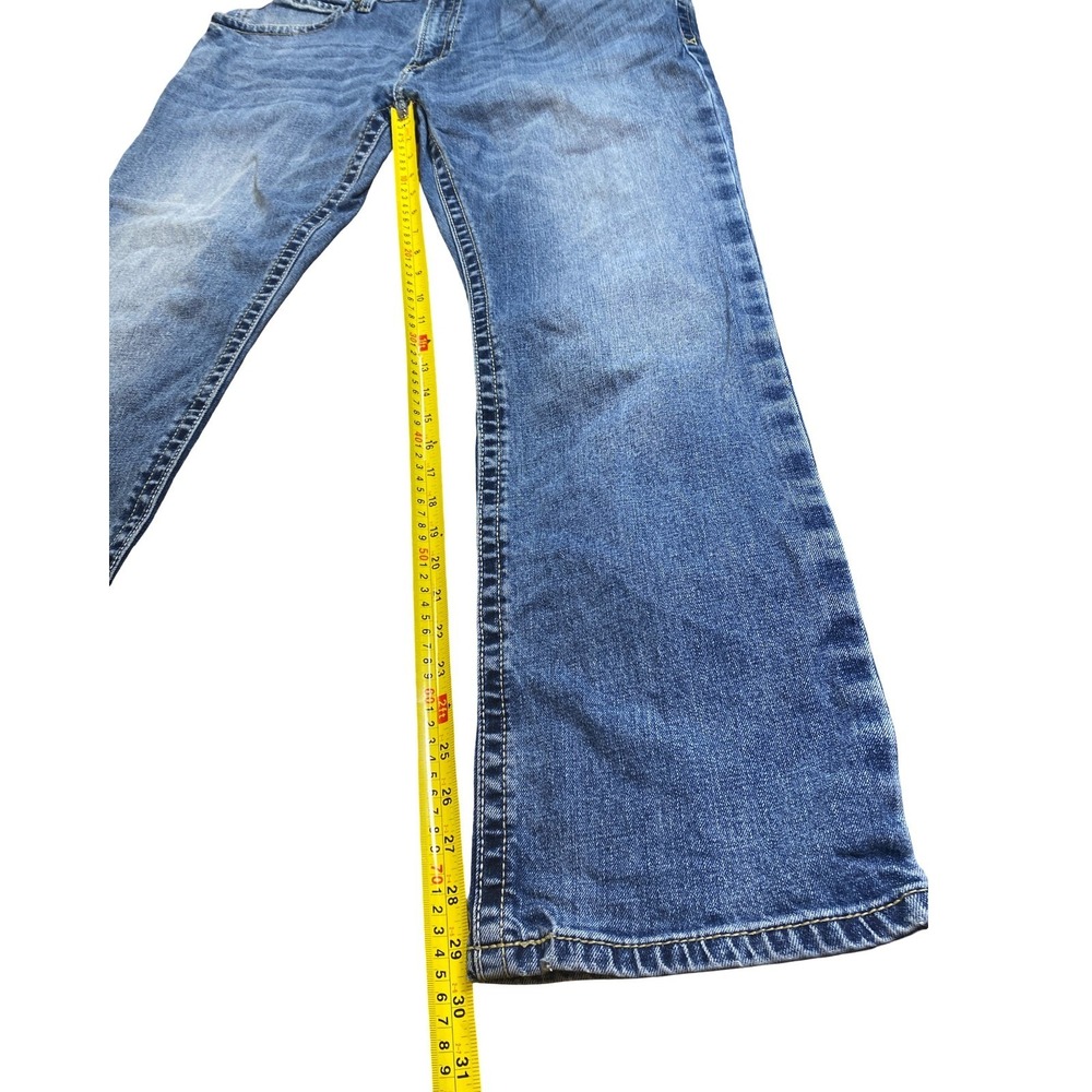Ariat M4 Relaxed Straight Leg Jeans Mens 38x32 Denim Blue Workwear Western - Picture 4 of 12
